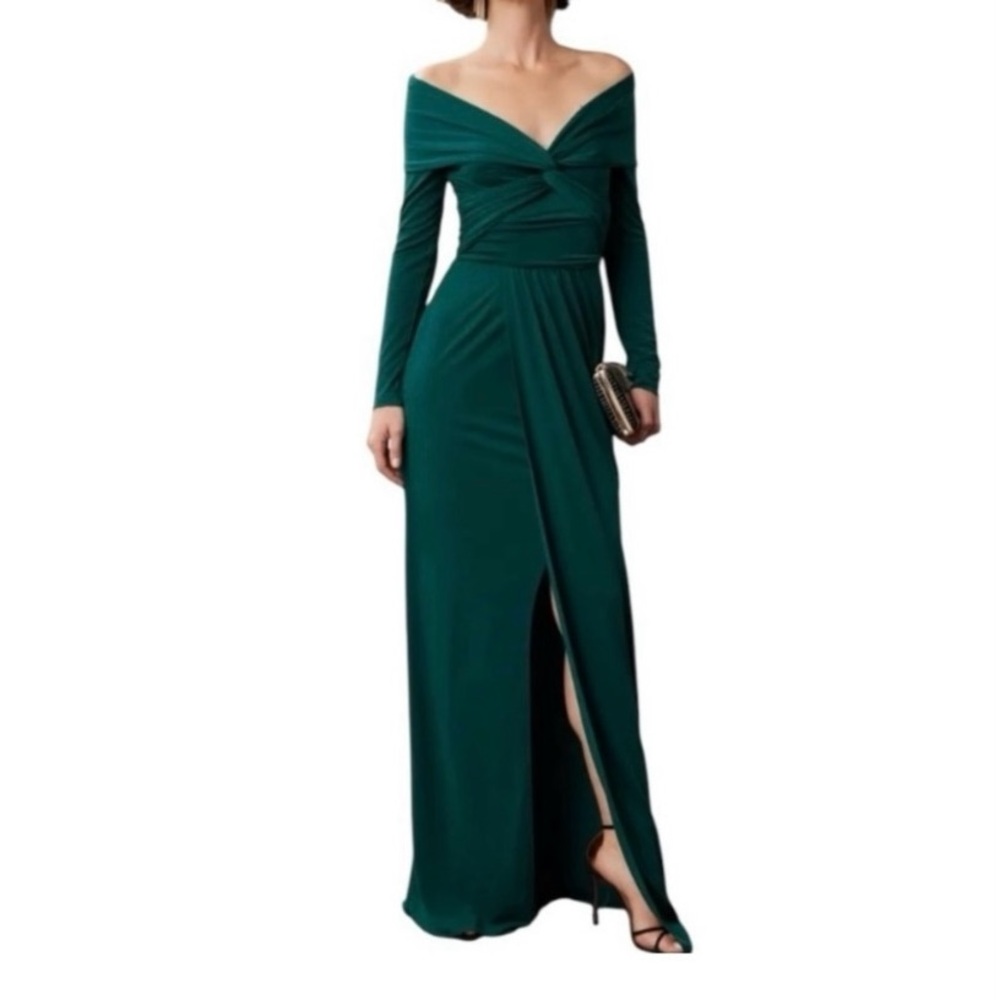 Zac Posen Emerald Green Maxi Dress